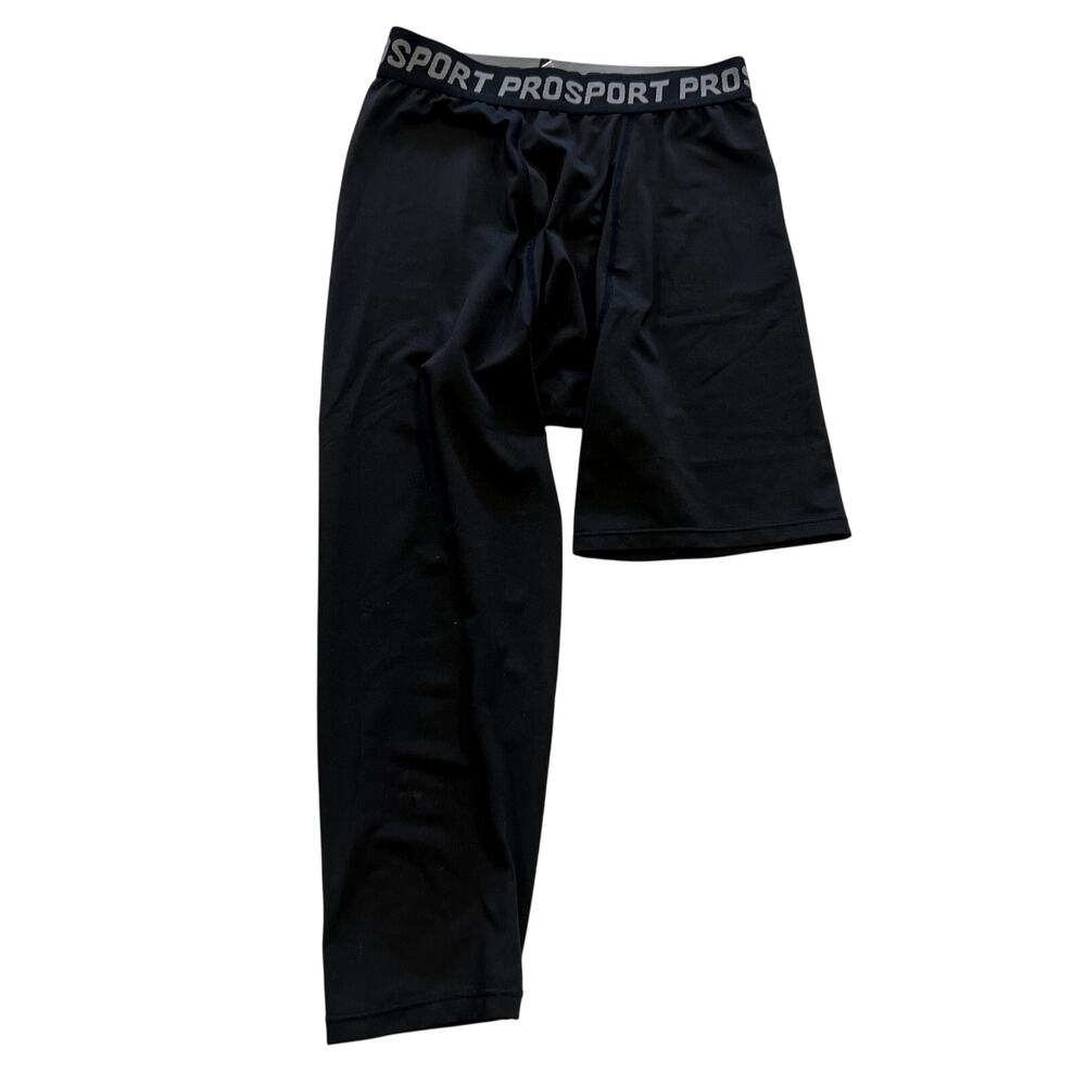 Men's Prosport Black 3/4 Compression Leggings Size XS